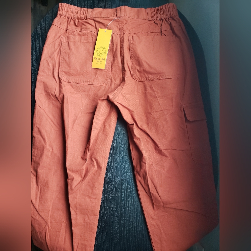 Ruby Rd Orange Capris Size 4P - Picture 5 of 6